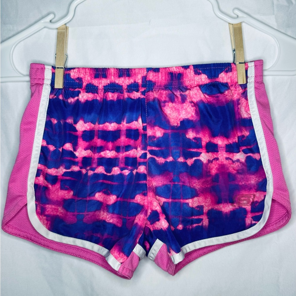 Girls Hot Pink & Purple Activewear / Soccer Shorts by Sketcher, Size 7/8